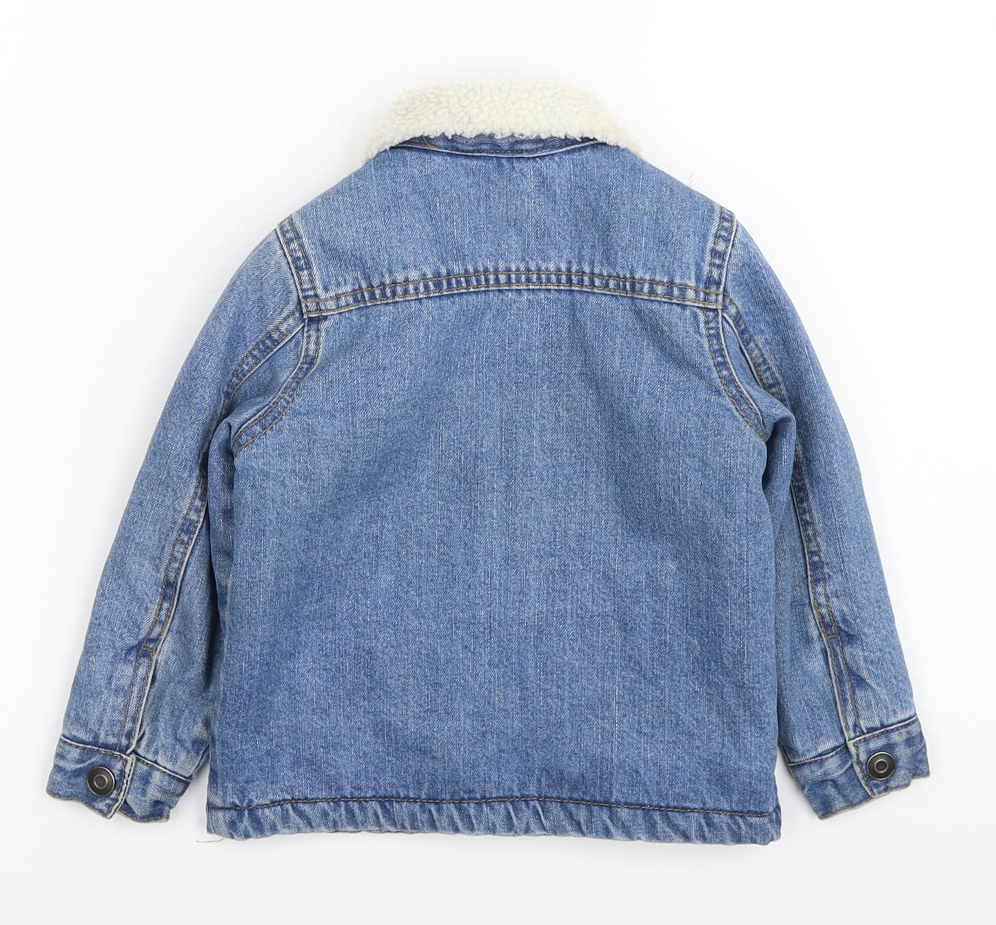 George Boys Blue Jacket Coat Size 18-24 Months Button