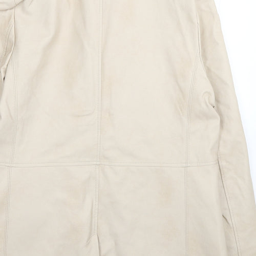 Lys Noir Womens Beige Overcoat Jacket Size XL Buckle