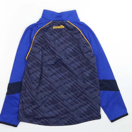 O'Neill Boys Multicoloured Geometric Polyester Pullover T-Shirt Size 5-6 Years High Neck Zip