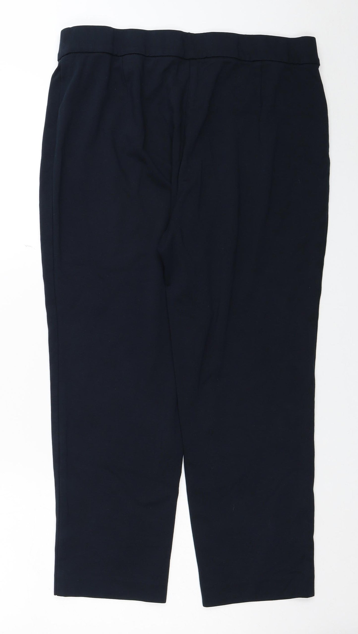 Marks and Spencer Womens Blue Viscose Cropped Leggings Size 18 L23 in