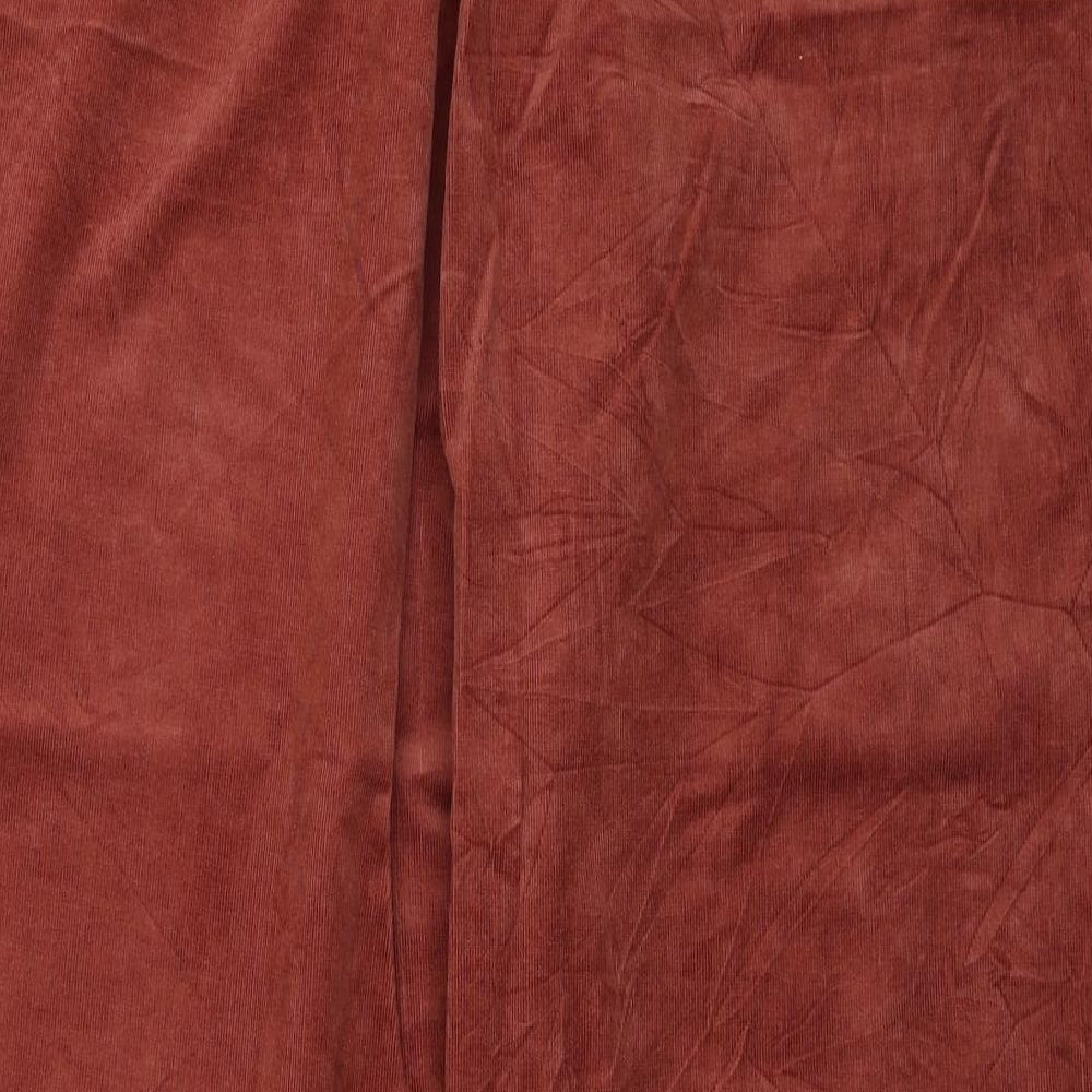 Per Una Womens Red Cotton Straight Jeans Size 20 L25 in Regular Zip
