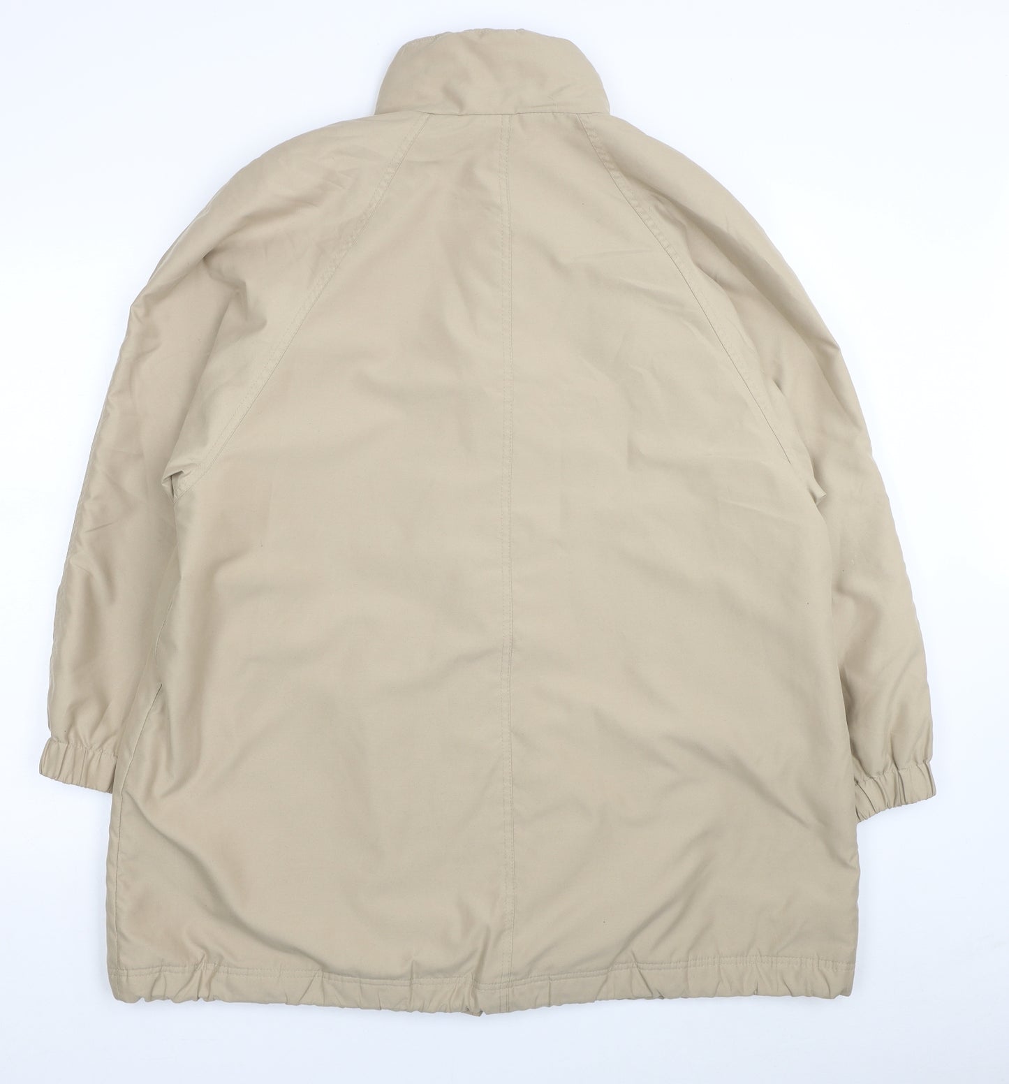 Marks and Spencer Womens Beige Trench Coat Coat Size 14 Button