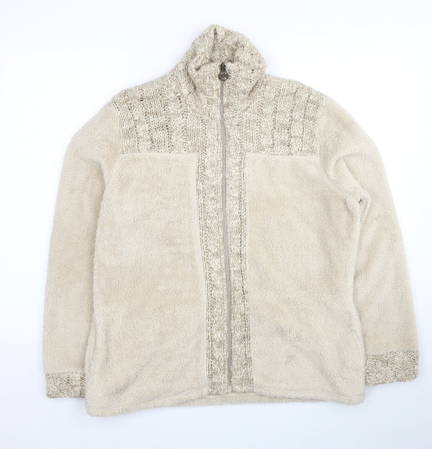 Per Una Womens Beige Jacket Size L Zip