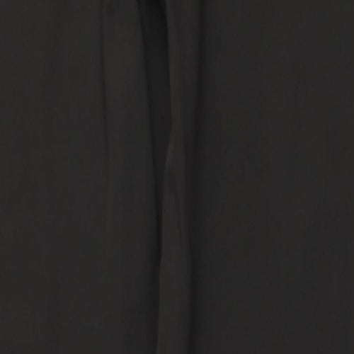 Strenesse Womens Brown Nylon Dress Pants Trousers Size 14 L30 in Regular Zip