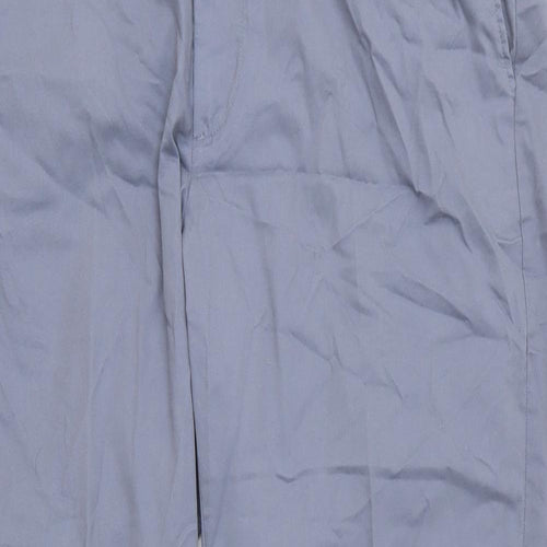 Marks and Spencer Mens Grey Polyester Trousers Size 40 in L31 in Regular Zip