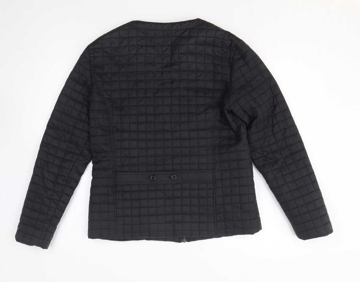 Marks and Spencer Womens Black Jacket Coat Size M Zip