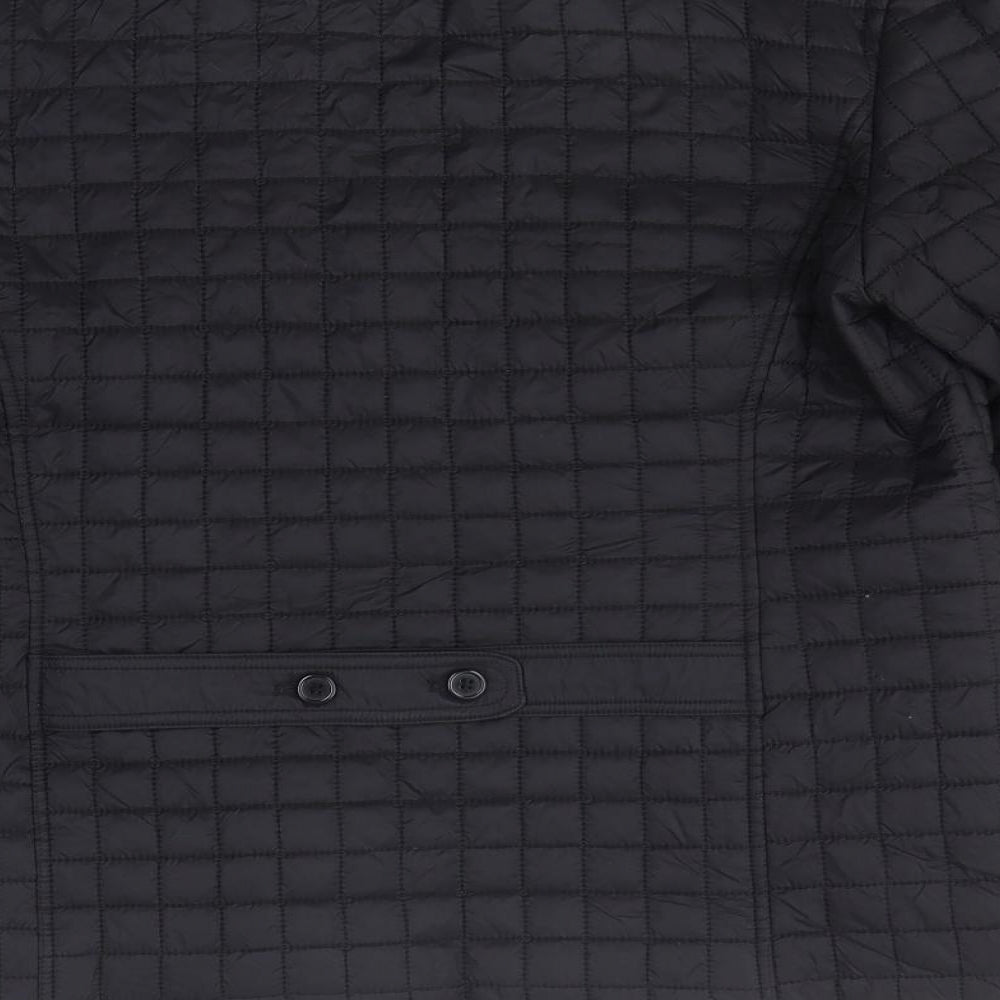 Marks and Spencer Womens Black Jacket Coat Size M Zip