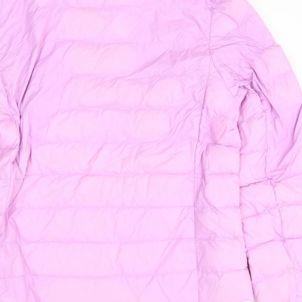 Marks and Spencer Womens Pink Jacket Coat Size 14 Zip