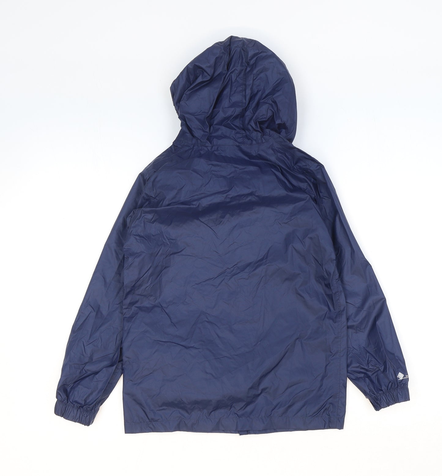 Regatta Boys Blue Rain Coat Jacket Size 7-8 Years Zip
