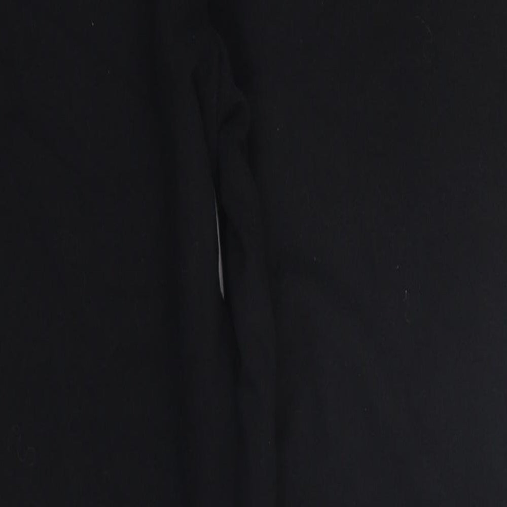 New Look Womens Black Cotton Jogger Trousers Size M L25 in Regular Drawstring