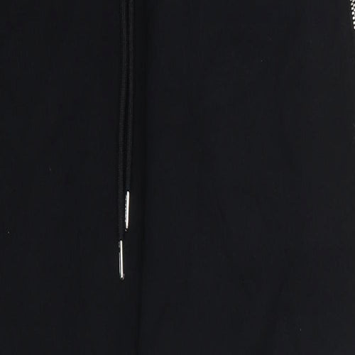 Autograph Womens Black Cotton Jogger Trousers Size M L30 in Regular Drawstring