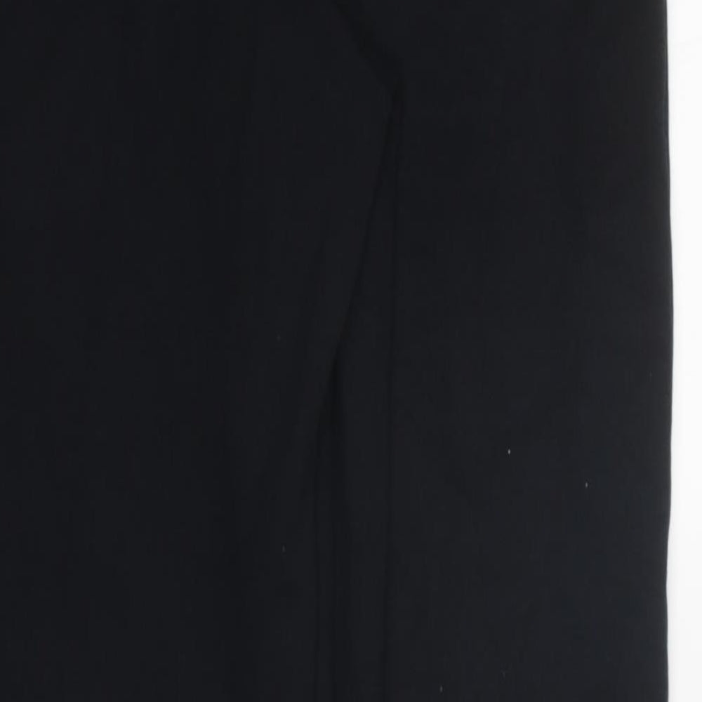 Autograph Womens Black Cotton Jogger Trousers Size M L30 in Regular Drawstring
