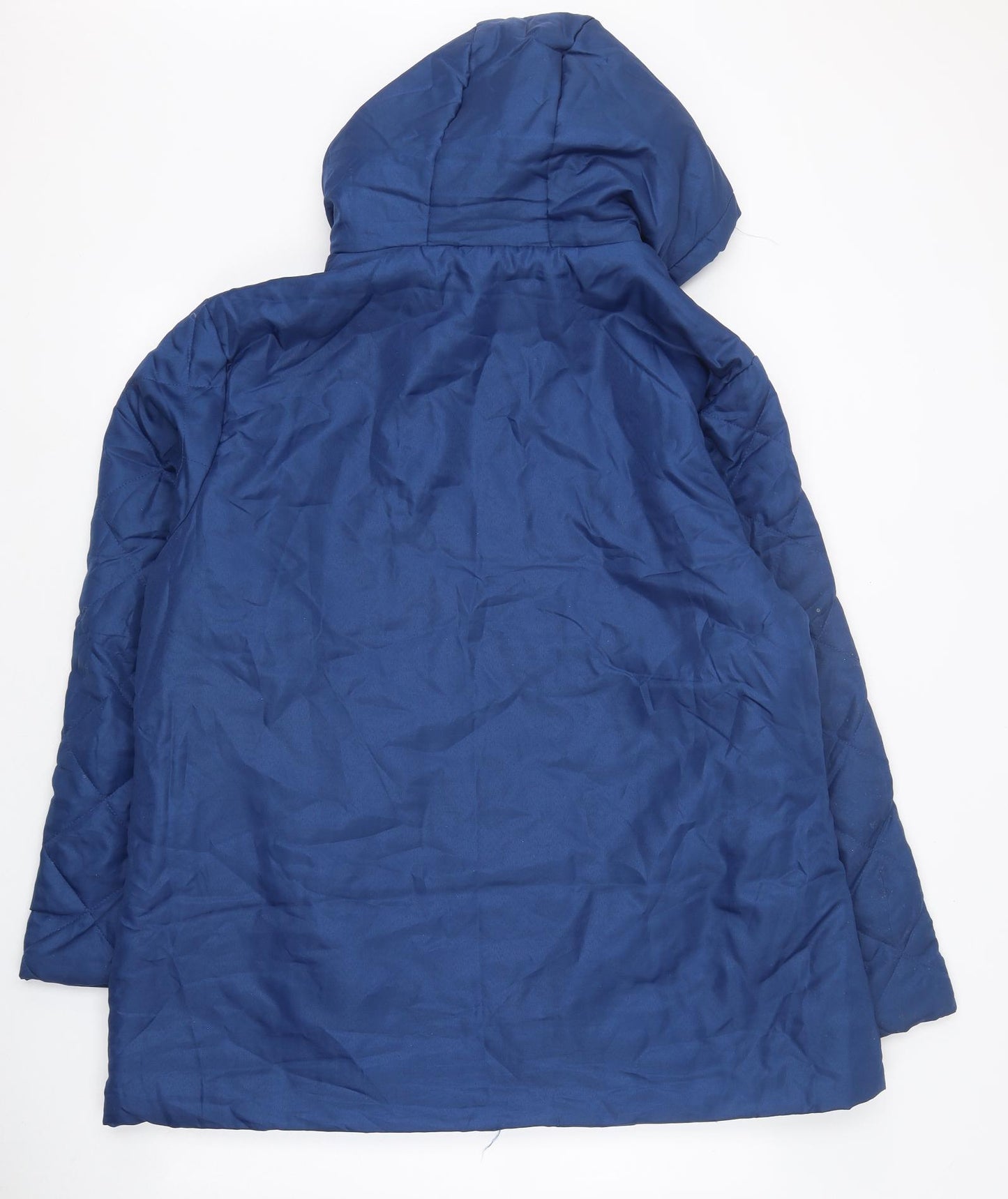 Anne De Lancay Mens Blue Rain Coat Coat Size L Zip