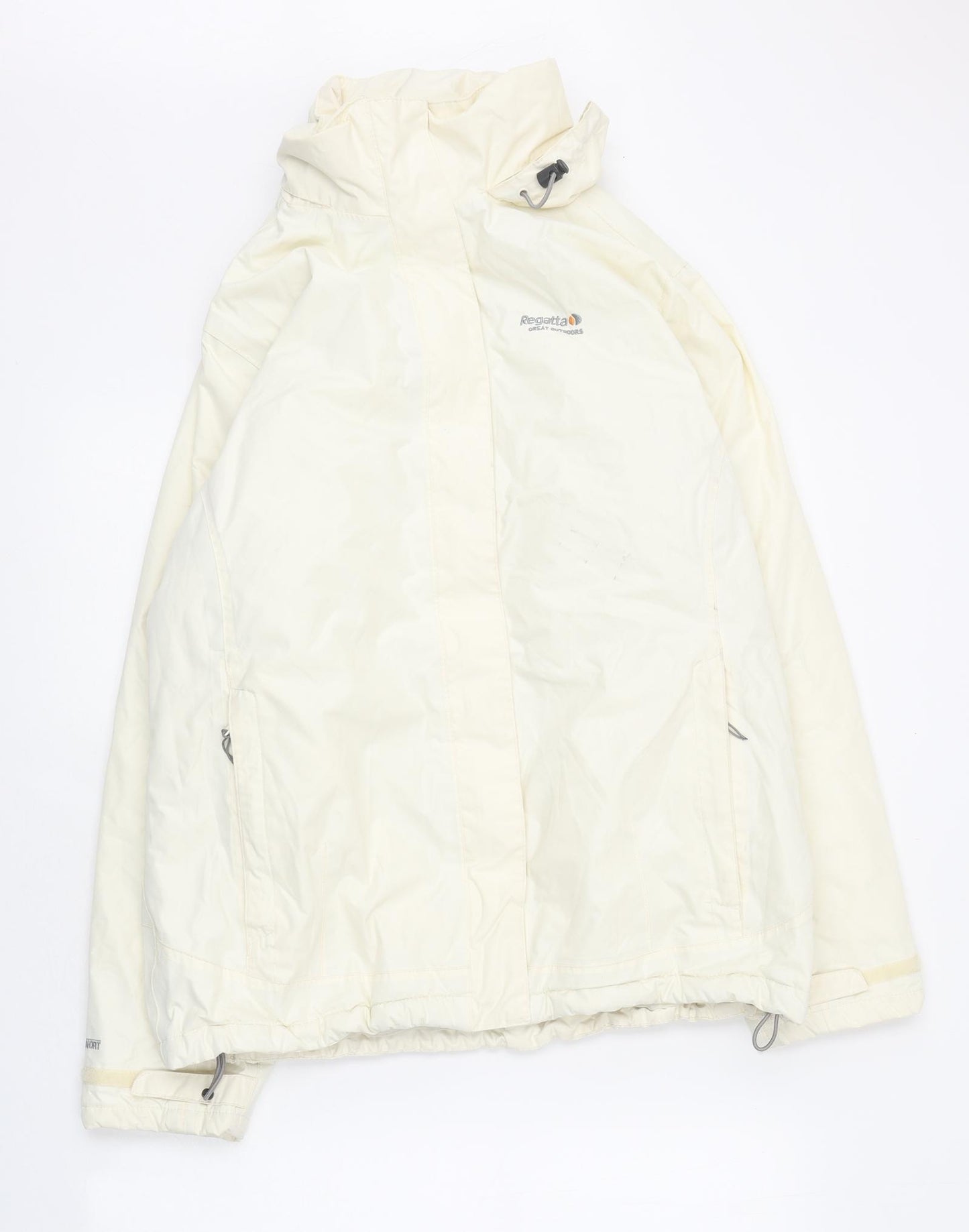 Regatta Womens White Anorak Coat Size 14 Zip