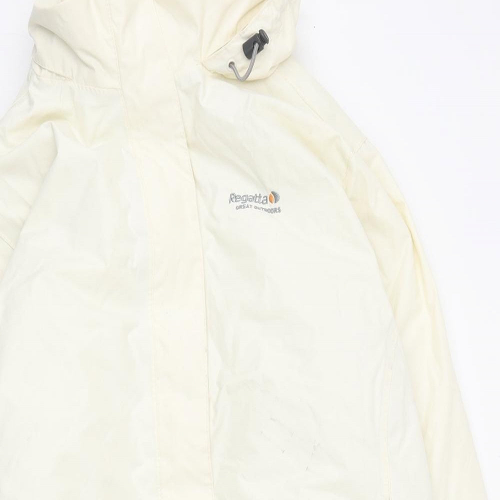 Regatta Womens White Anorak Coat Size 14 Zip