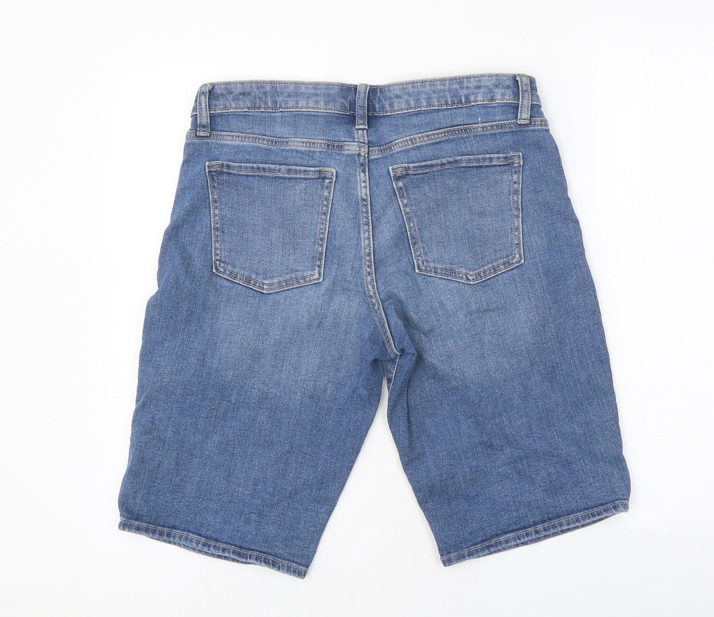 Gap Mens Blue Cotton Chino Shorts Size 32 in L10 in Regular Zip