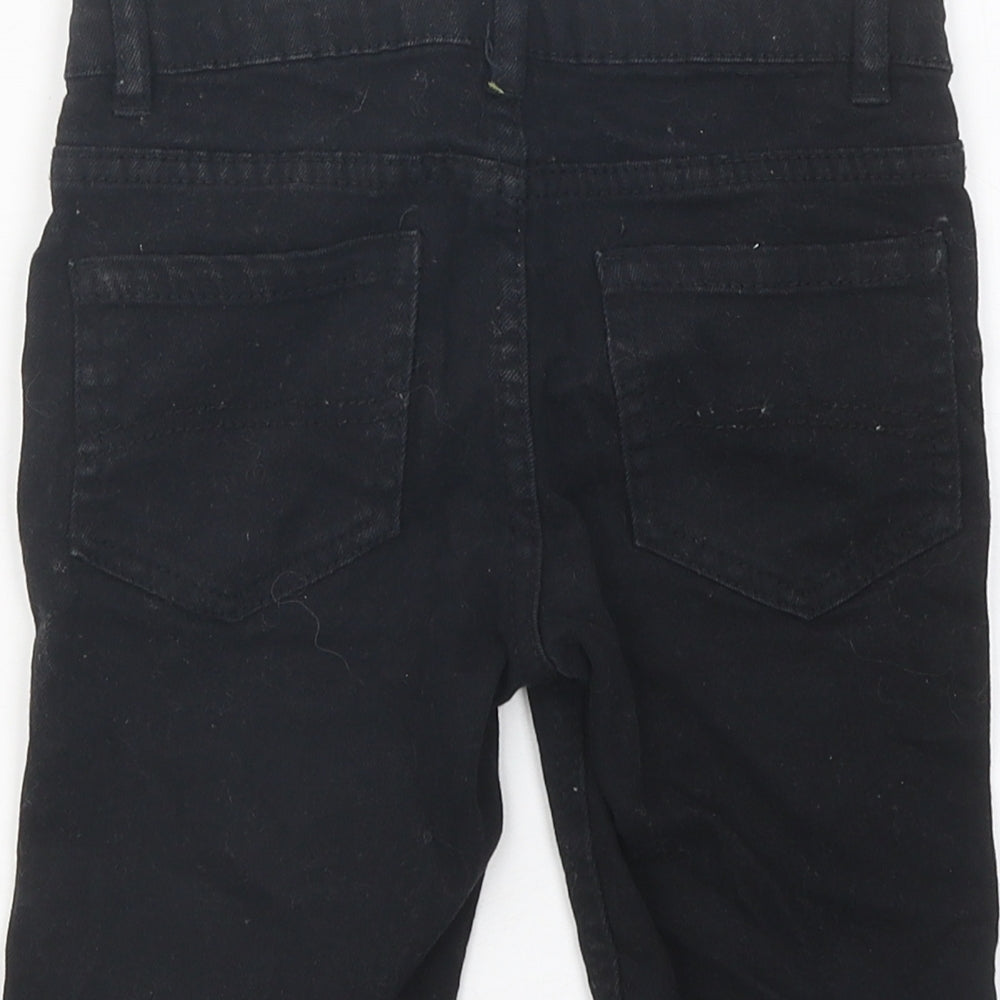 Primark Boys Black 100% Cotton Chino Shorts Size 5-6 Years Regular Zip
