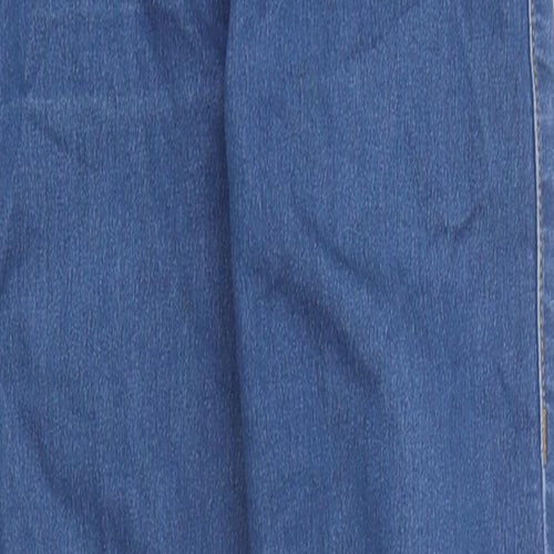 Topshop Womens Blue 100% Cotton Skinny Jeans Size 26 in L30 in Extra-Slim Button