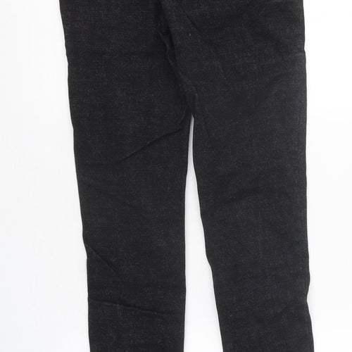 Preworn Womens Black 100% Cotton Skinny Jeans Size 26 in L28 in Regular Zip