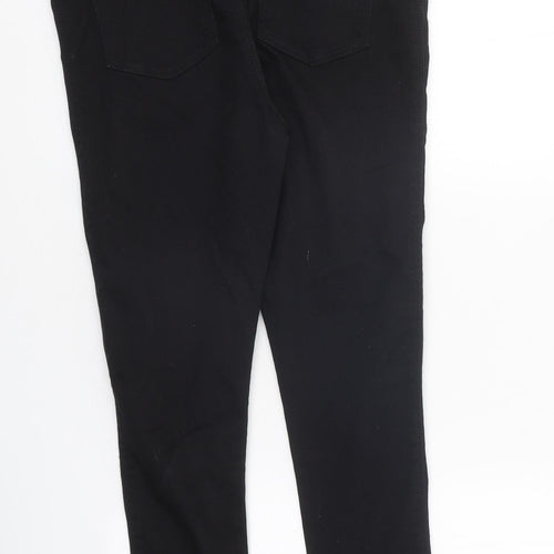 Very Womens Black 100% Cotton Flared Jeans Size 14 L28 in Regular