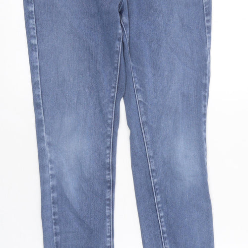 Preworn Womens Blue 100% Cotton Jegging Jeans Size 4 L27 in Regular Button
