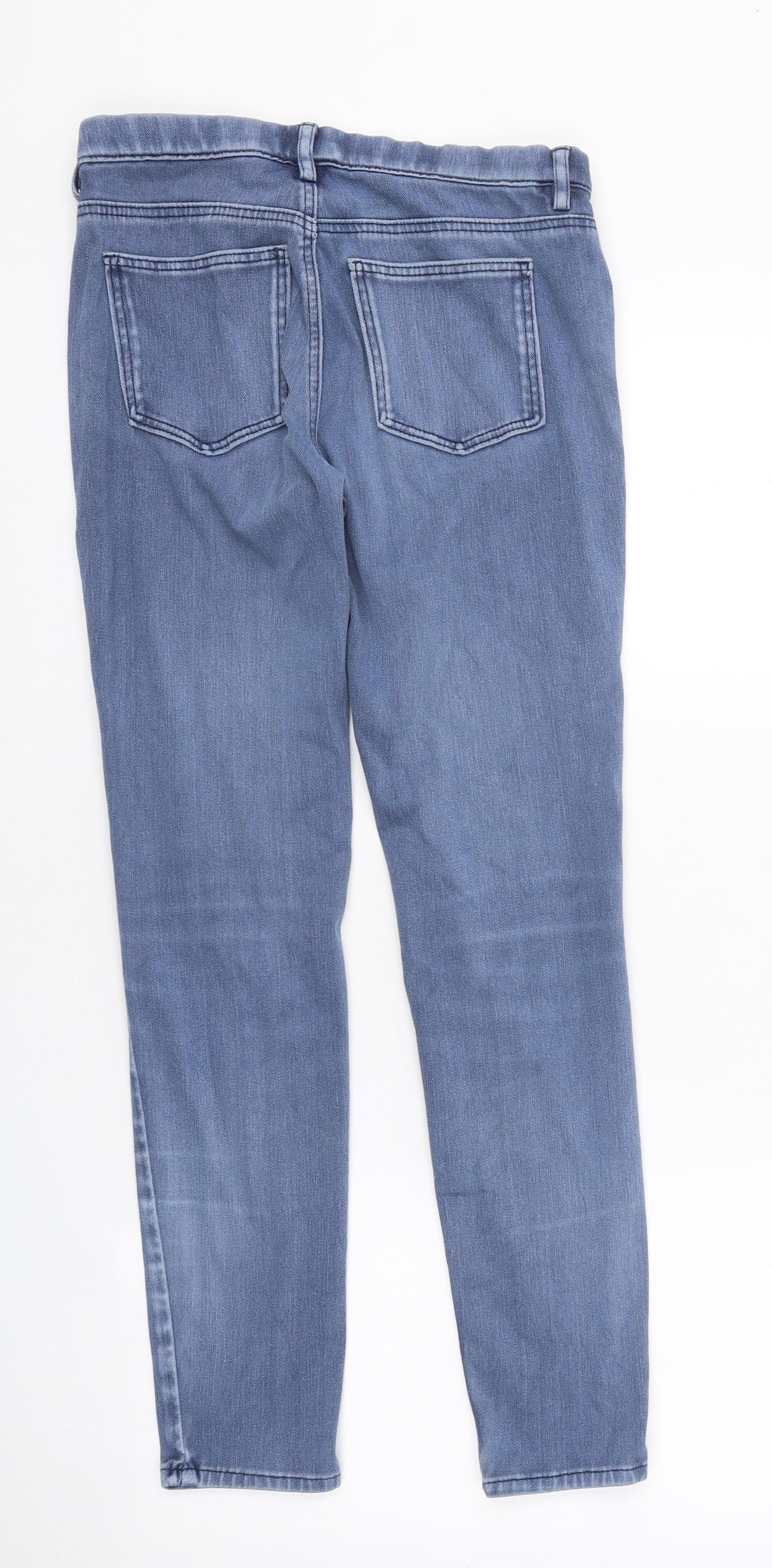 Preworn Womens Blue 100% Cotton Jegging Jeans Size 4 L27 in Regular Button
