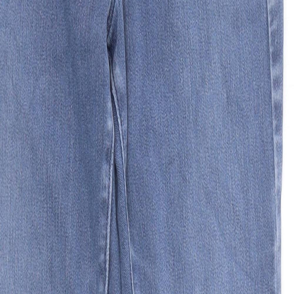 Preworn Womens Blue 100% Cotton Jegging Jeans Size 4 L27 in Regular Button