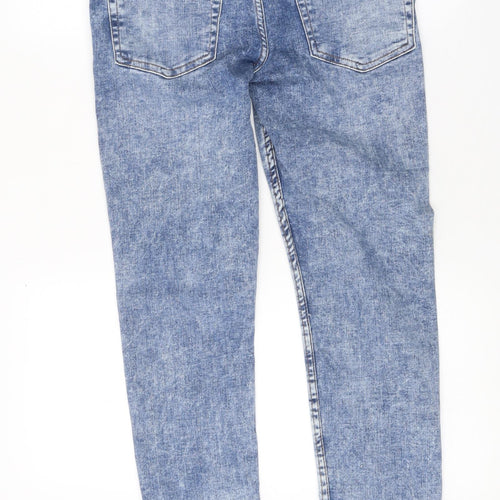 Primark Womens Blue 100% Cotton Skinny Jeans Size 30 in L30 in Regular Zip