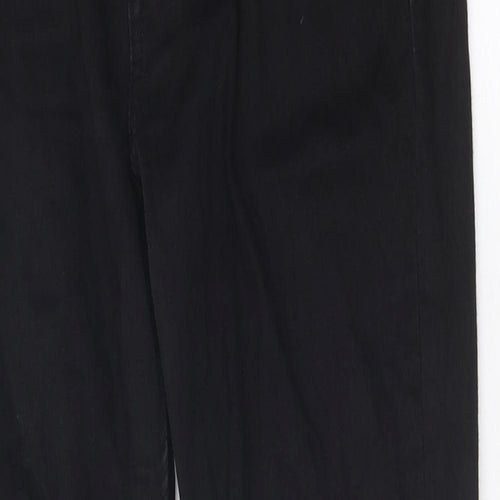 Zara Womens Black 100% Cotton Skinny Jeans Size 8 L25 in Regular Zip