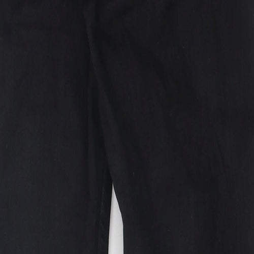 Zara Womens Black 100% Cotton Skinny Jeans Size 8 L25 in Regular Zip