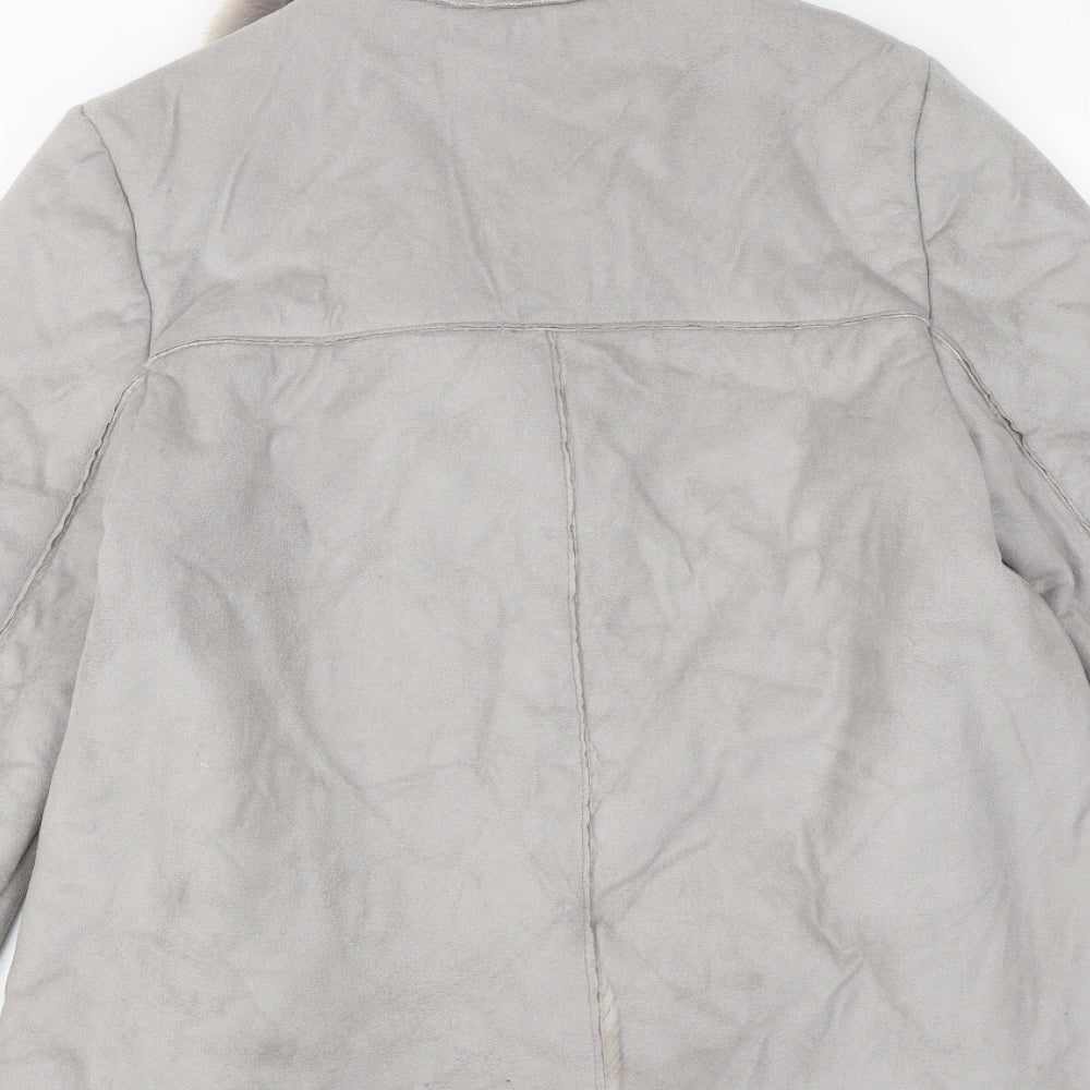 Zara Girls Grey Jacket Size 13-14 Years Zip