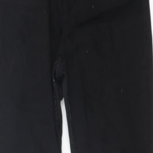 H&M Womens Black Acetate Skinny Jeans Size 12 L25 in Regular Zip