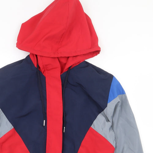 BLFD Womenswear Womens Multicoloured Rain Coat Coat Size 10 Zip