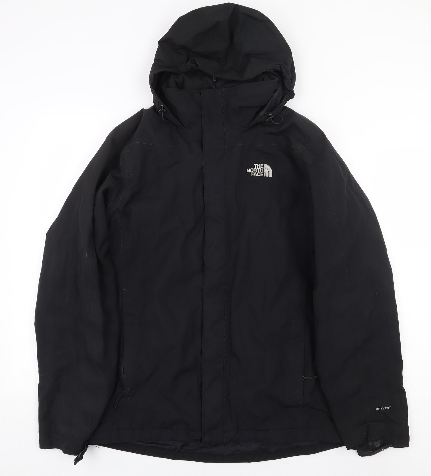 The North Face Mens Black Rain Coat Coat Size S Zip