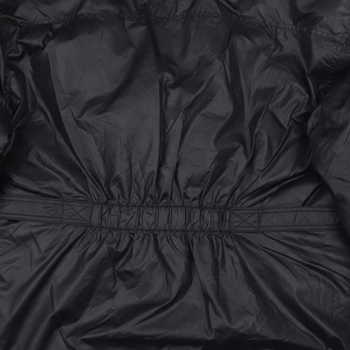Essentials Womens Black Puffer Jacket Coat Size L Zip