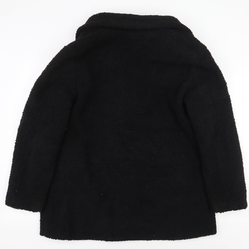 Boohoo Womens Black Jacket Size 12 Button