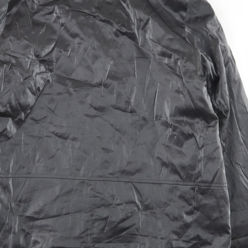 Bonmarché Womens Grey Rain Coat Coat Size M Zip
