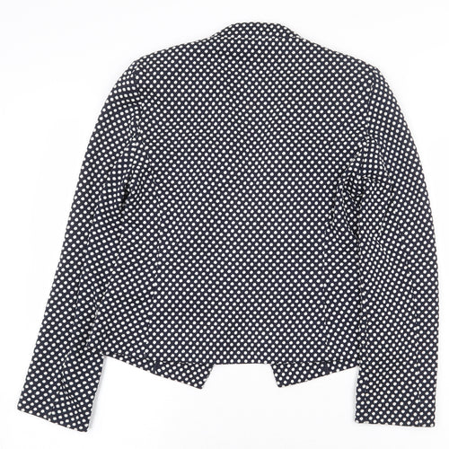 Marks and Spencer Womens Blue Polka Dot Jacket Blazer Size 10