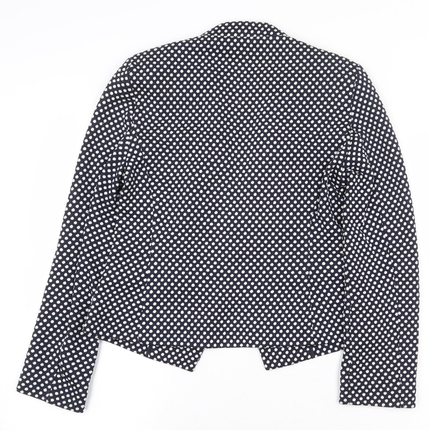 Marks and Spencer Womens Blue Polka Dot Jacket Blazer Size 10