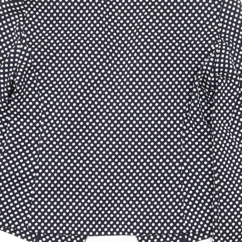 Marks and Spencer Womens Blue Polka Dot Jacket Blazer Size 10