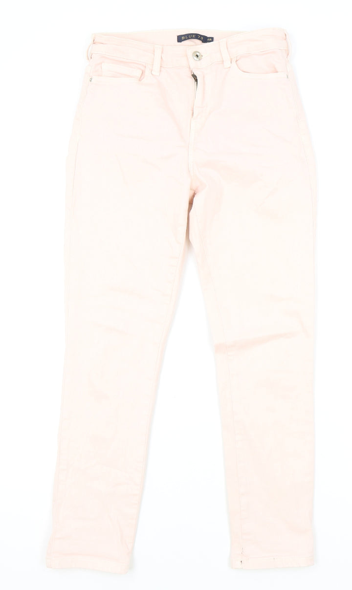 Blue 73 Womens Pink Cotton Skinny Jeans Size 8 L27 in Regular Zip