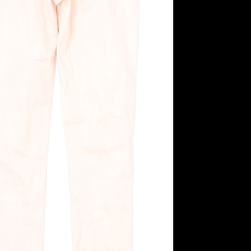 Blue 73 Womens Pink Cotton Skinny Jeans Size 8 L27 in Regular Zip