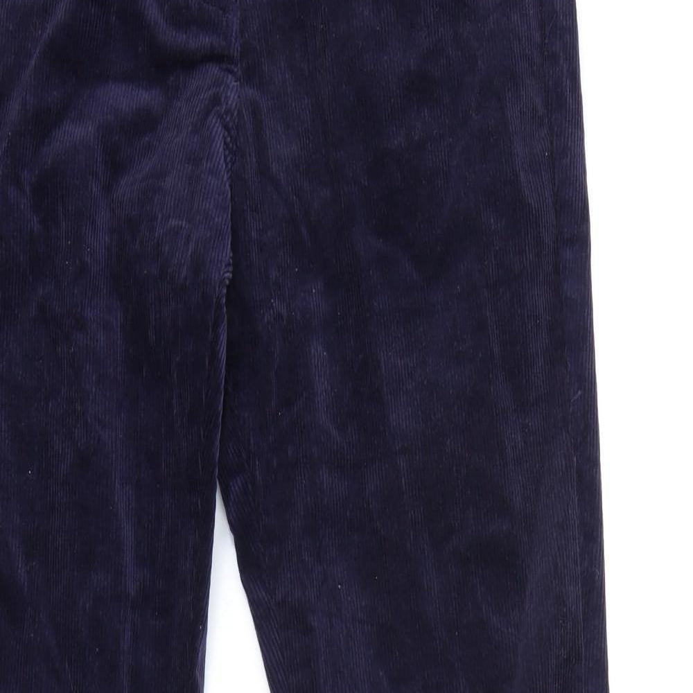 AIDA ZAK Womens Blue Cotton Bootcut Jeans Size 10 L33 in Regular Zip