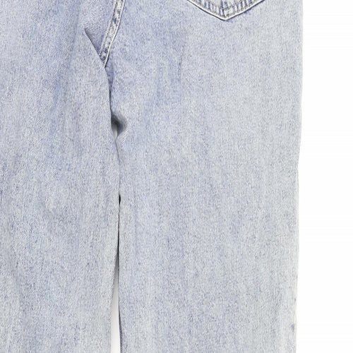 H&M Mens Blue Cotton Straight Jeans Size 29 in L30 in Regular Button