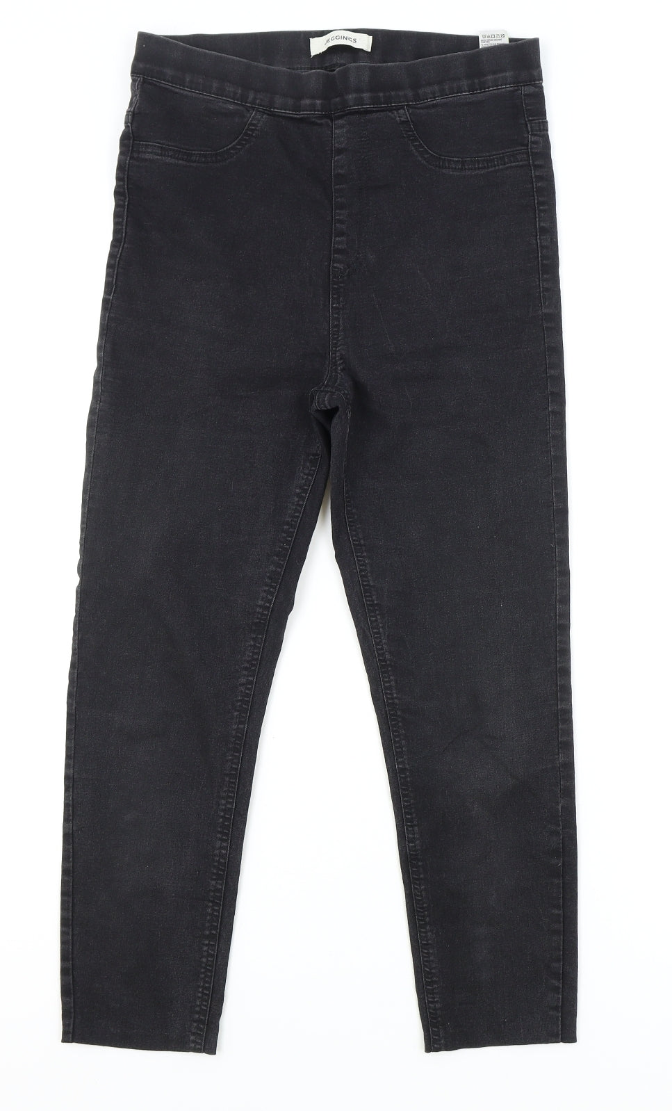 Marks and Spencer Womens Black Cotton Jegging Jeans Size 10 L23 in Regular