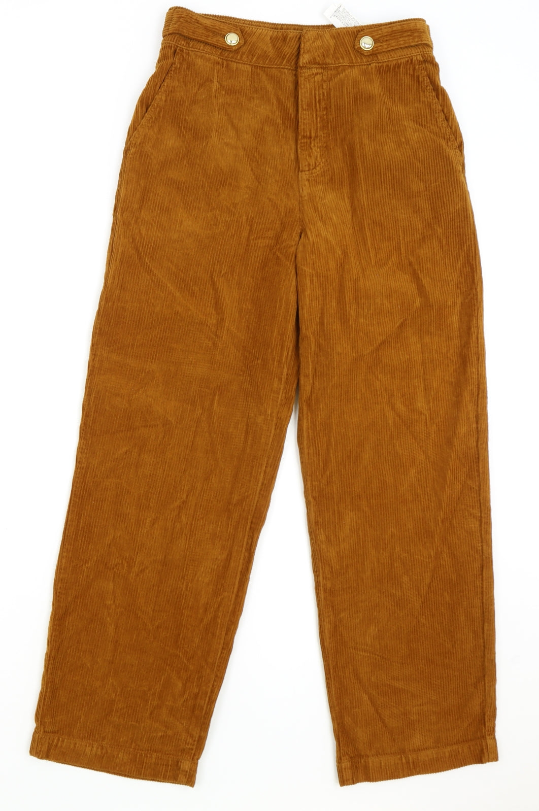 Zara Womens Brown Cotton Flared Jeans Size 6 L26 in Regular Zip