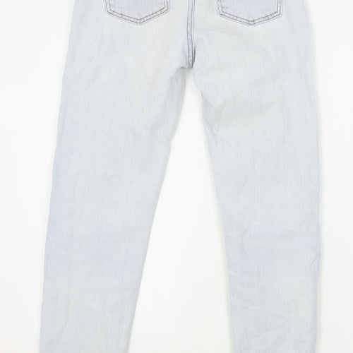 Primark Womens Blue Cotton Skinny Jeans Size 8 L26 in Regular Zip