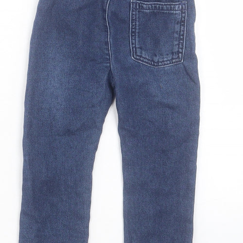Nutmeg Boys Blue Cotton Capri Jeans Size 12-18 Months Drawstring