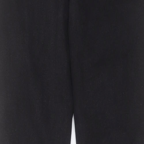 NEXT Womens Black Cotton Skinny Jeans Size 10 L29 in Regular Button