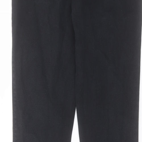 NEXT Womens Black Cotton Skinny Jeans Size 28 in L27 in Regular Button